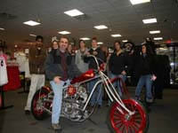 Professor Mike Otis at Orange County Choppers